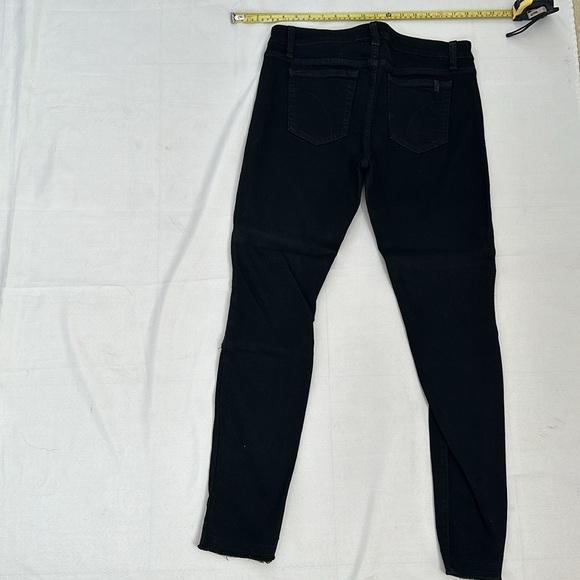Joe Jeans Black Skinny Leather Knee Patch - Picture 9 of 12
